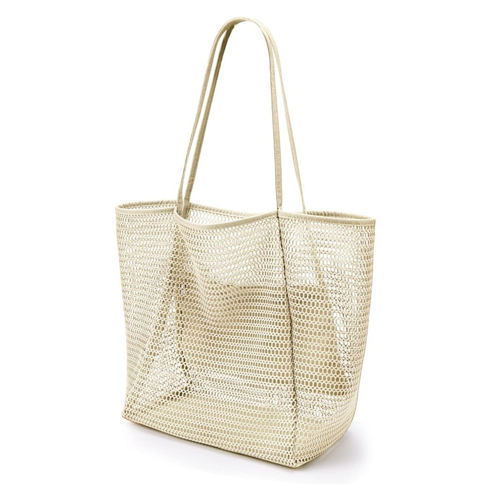 Danae & Melina - Bolsa de playa de malla versátil, bandolera portátil para natación