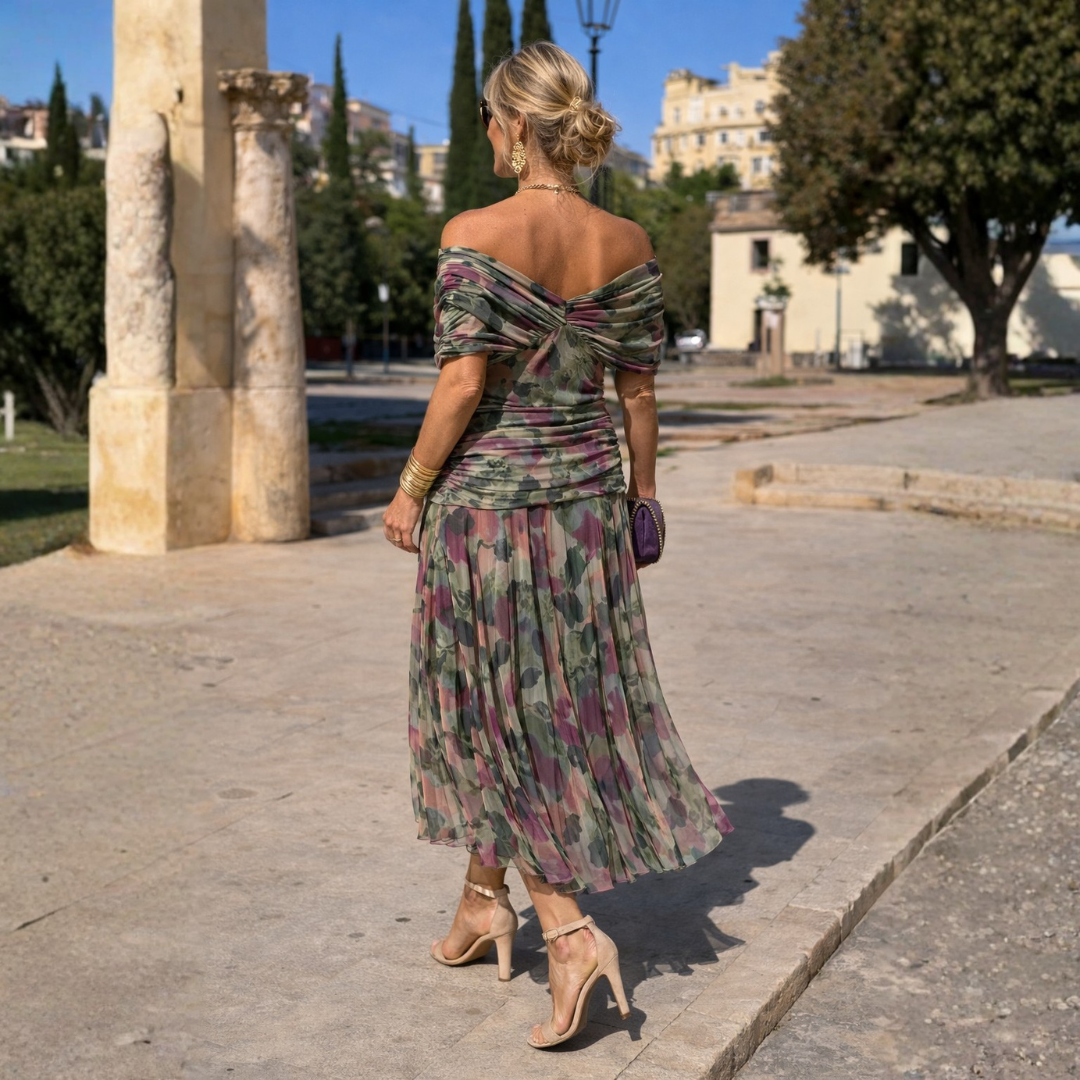 Lydia | Vestido Maxi con Hombros al Descubierto