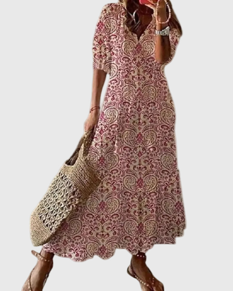 Αμάλια | Vintage Μάξι Φόρεμα Boho Καλοκαιρινό