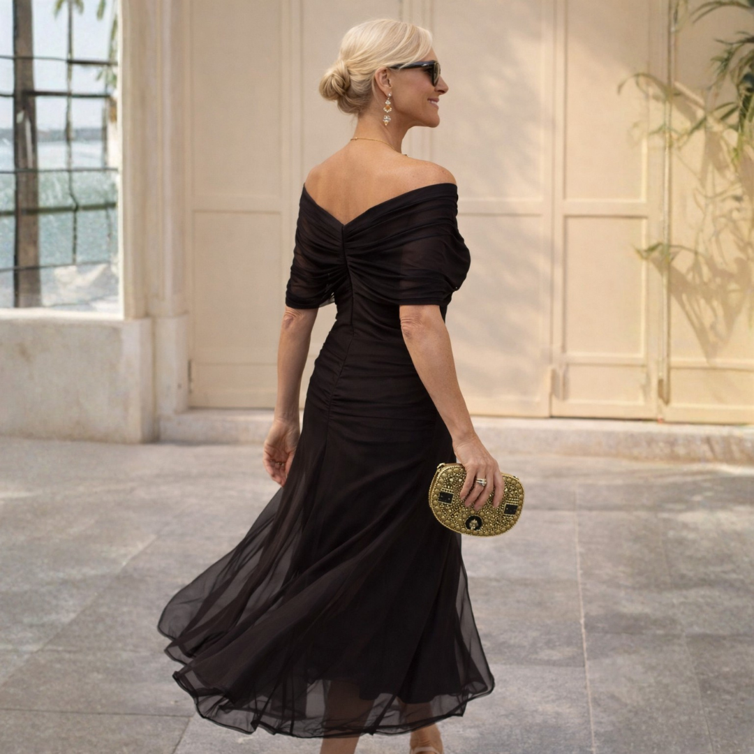 Lydia | Vestido Maxi con Hombros al Descubierto