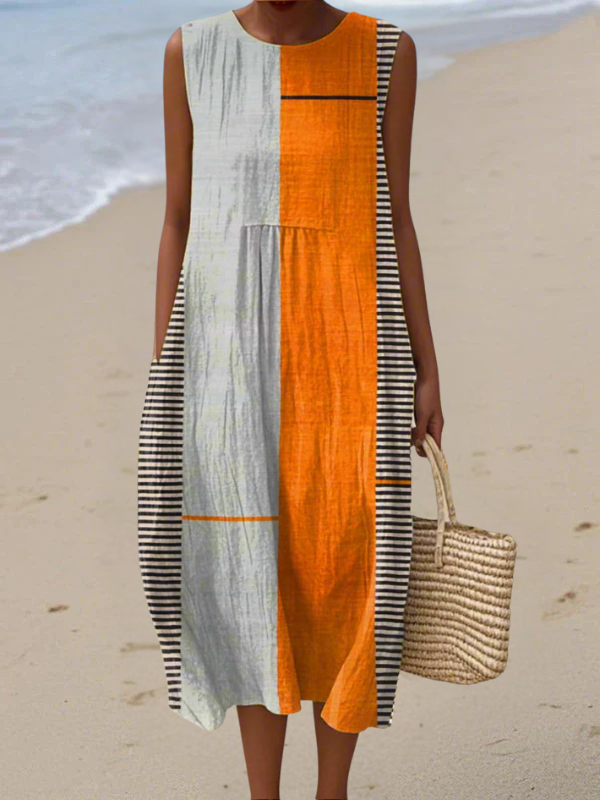 May™ | Abito Midi Colorblock