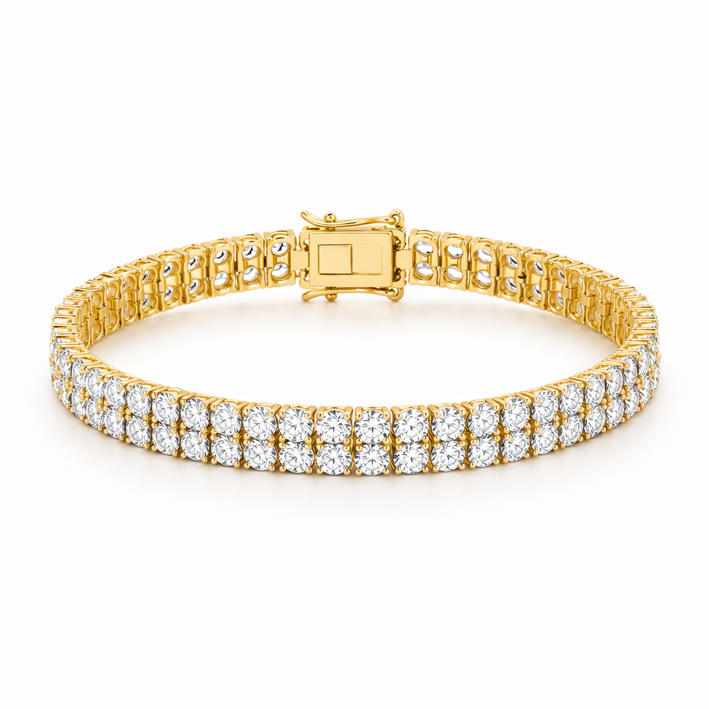 Pulsera de tenis doble fila