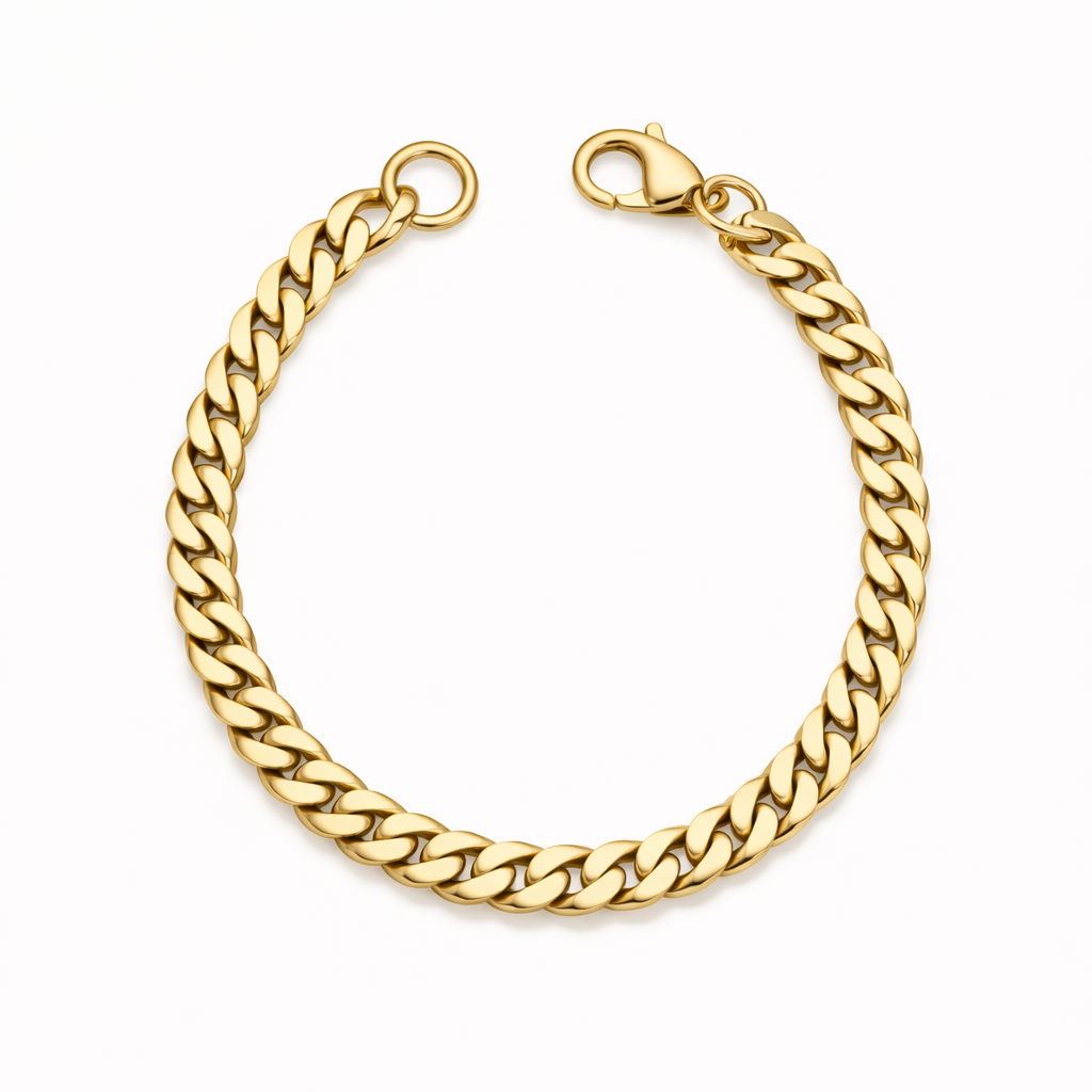 Pulsera de eslabones cubanos de la finca