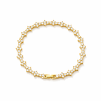 Clásico brazalete de tenis anudado
