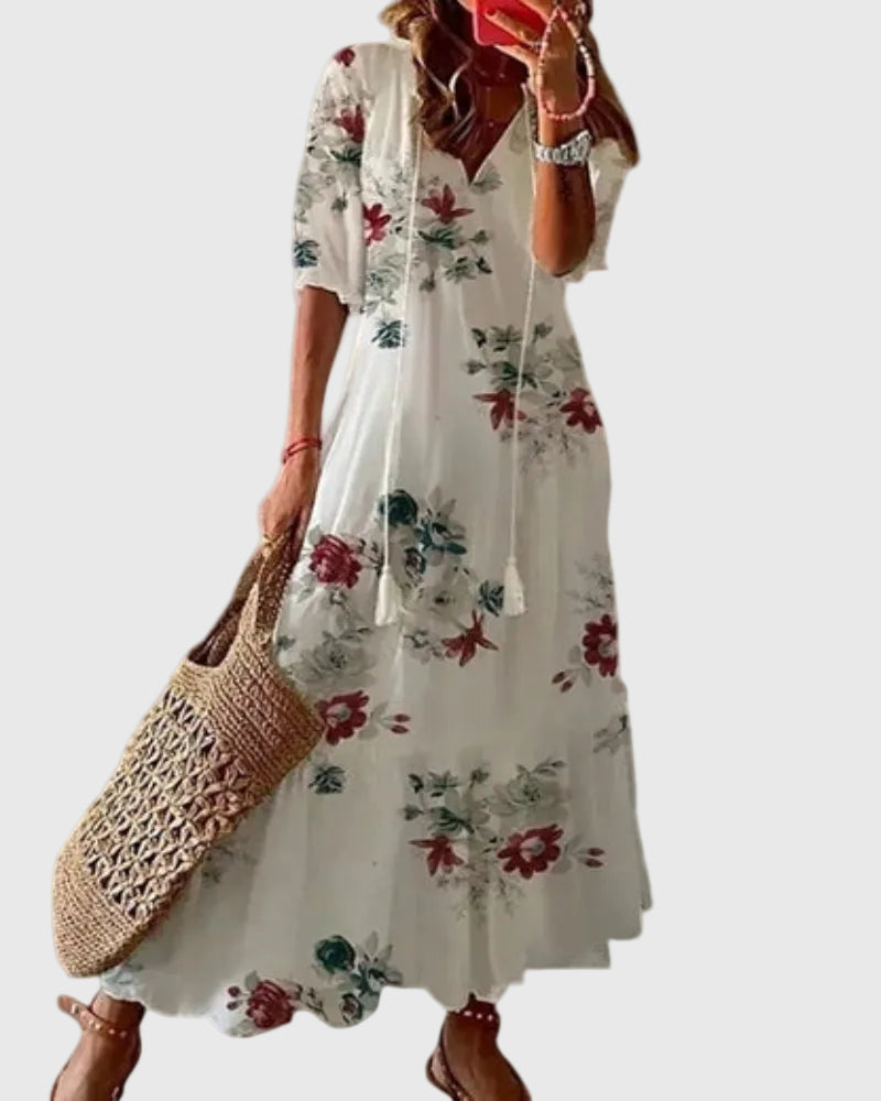 Αμάλια | Vintage Μάξι Φόρεμα Boho Καλοκαιρινό