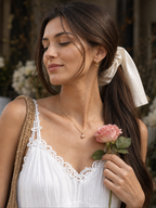 Lorelei | Vestido midi de tirantes finos con capas escalonadas de encaje