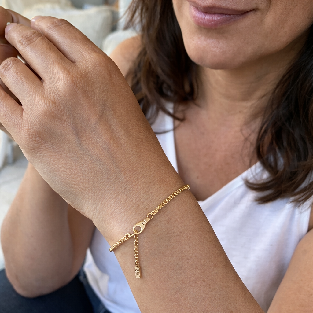 Pulsera de cadena retorcida