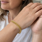 Pulsera de eslabones cubanos de la finca