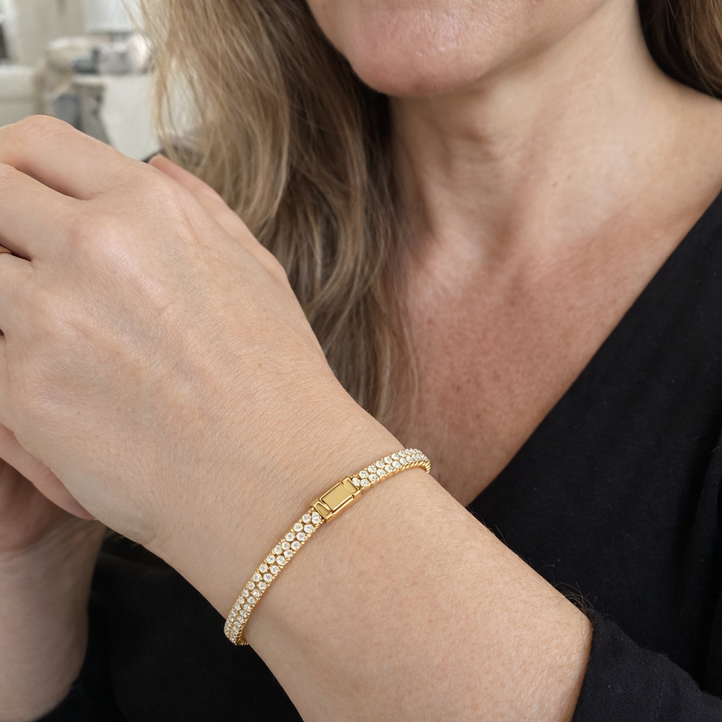 Pulsera Pavé Cubana