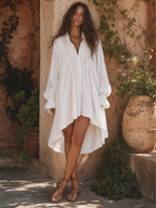 Anastasia™ | Δαντελένιο Μίνι Φόρεμα Πουκάμισο