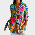Blusa Jardín Pintado Resplandeciente