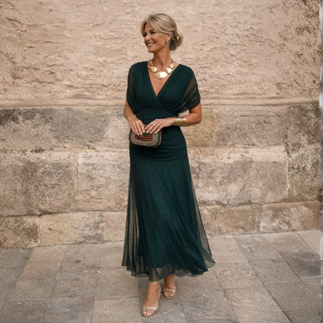 Lydia | Vestido Maxi con Hombros al Descubierto