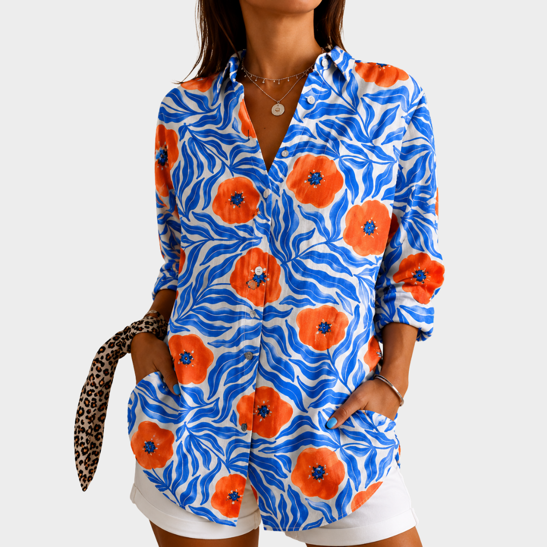 Camisa Estampado Floral Costero