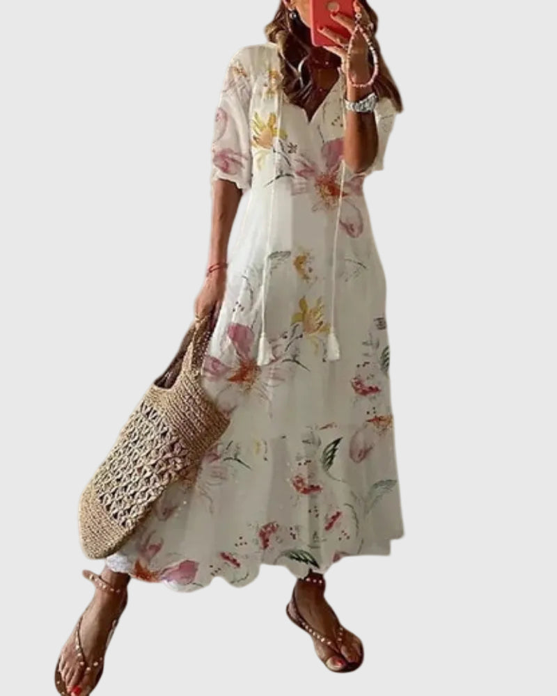 Αμάλια | Vintage Μάξι Φόρεμα Boho Καλοκαιρινό