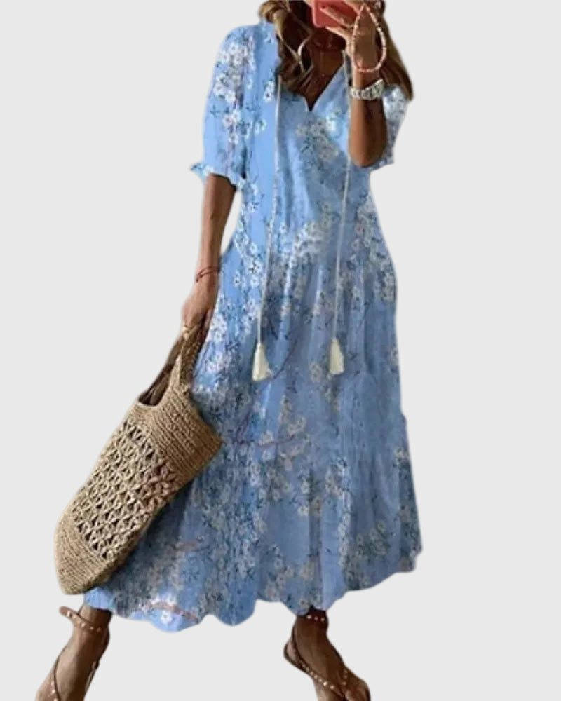 Αμάλια | Vintage Μάξι Φόρεμα Boho Καλοκαιρινό