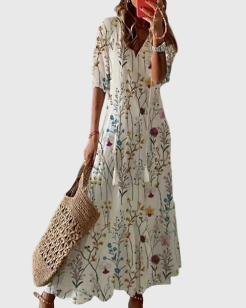 Αμάλια | Vintage Μάξι Φόρεμα Boho Καλοκαιρινό