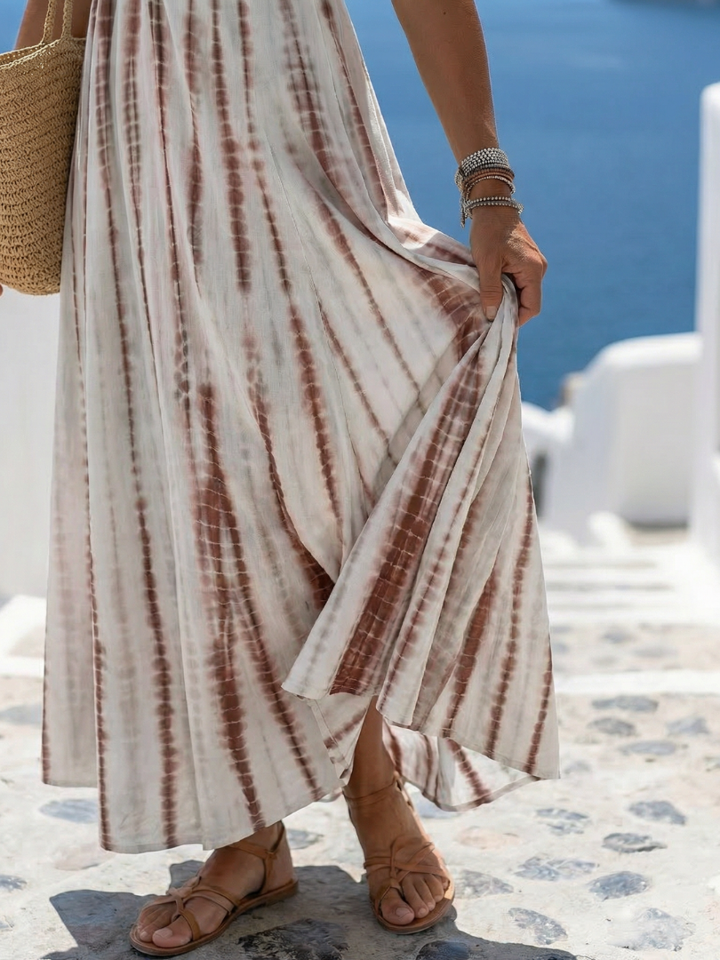 Karys | Casual Μίντι Φόρεμα σε Απαλές Αποχρώσεις