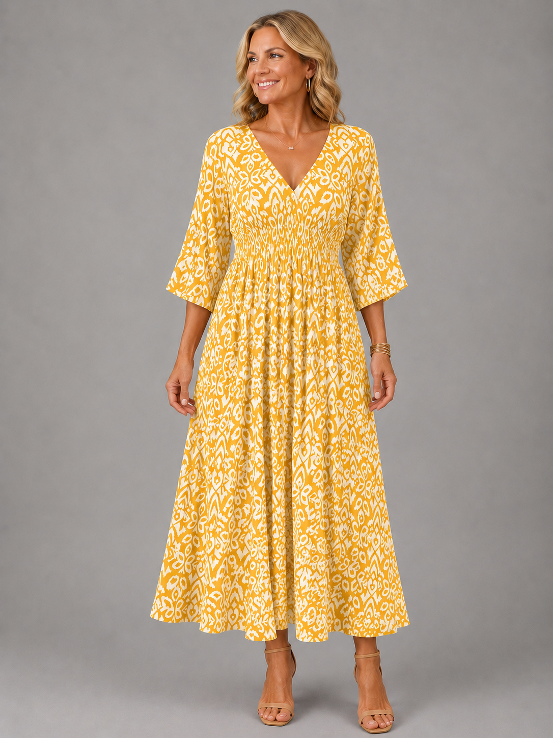 Althea™ | Μίντι φόρεμα Bohemian Flow