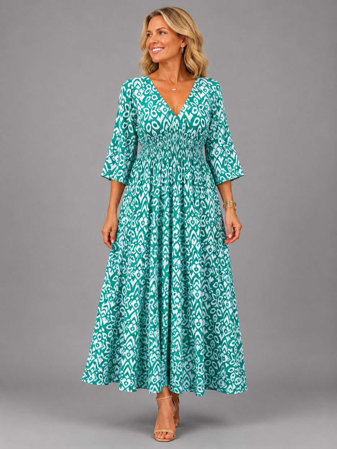 Althea™ | Μίντι φόρεμα Bohemian Flow