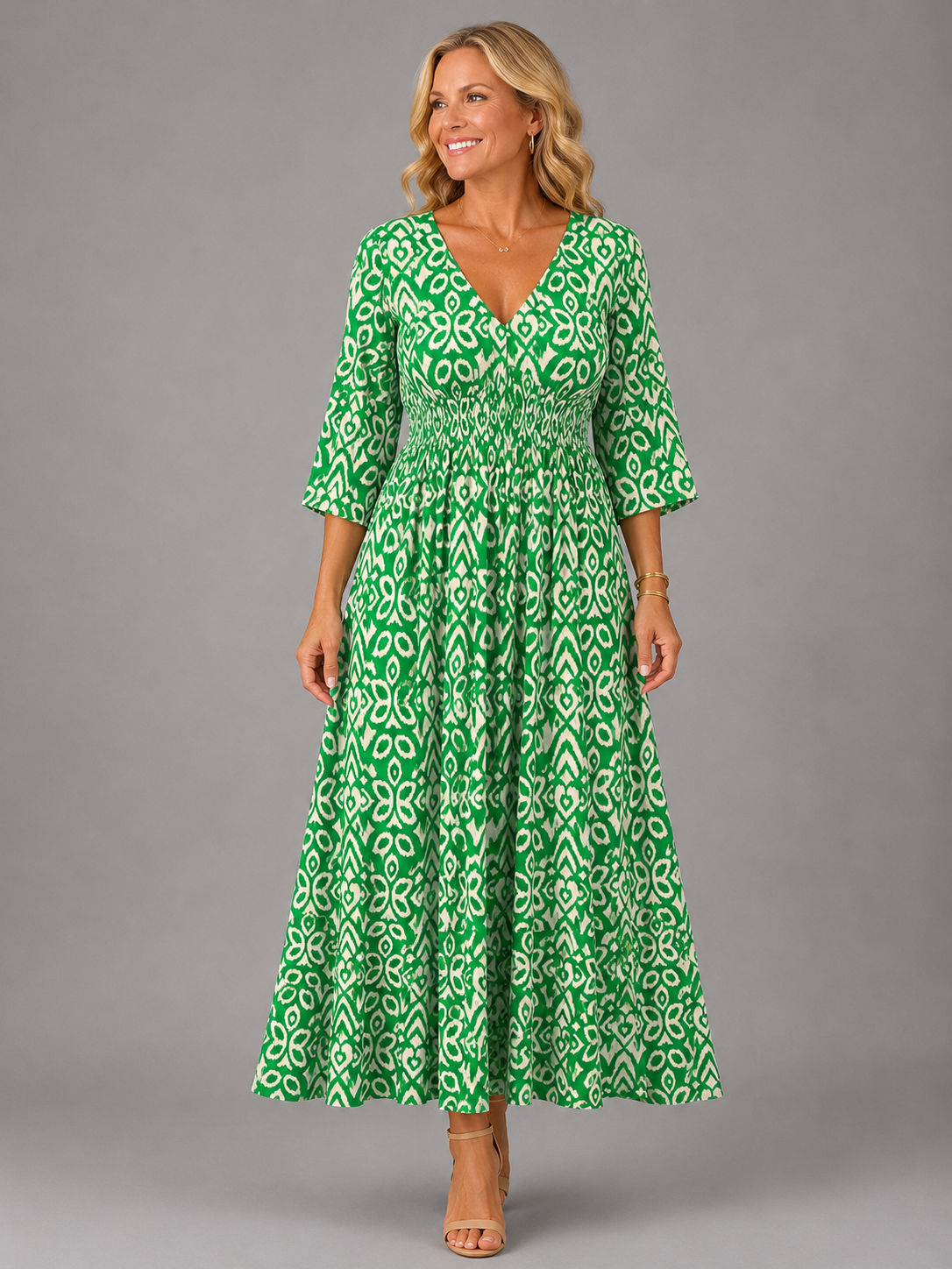 Althea™ | Μίντι φόρεμα Bohemian Flow
