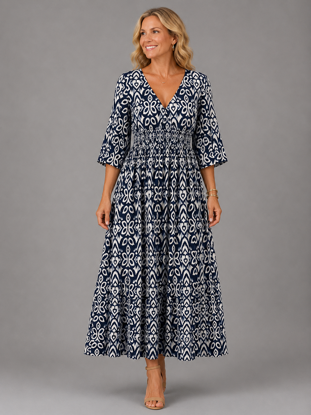 Althea™ | Μίντι φόρεμα Bohemian Flow