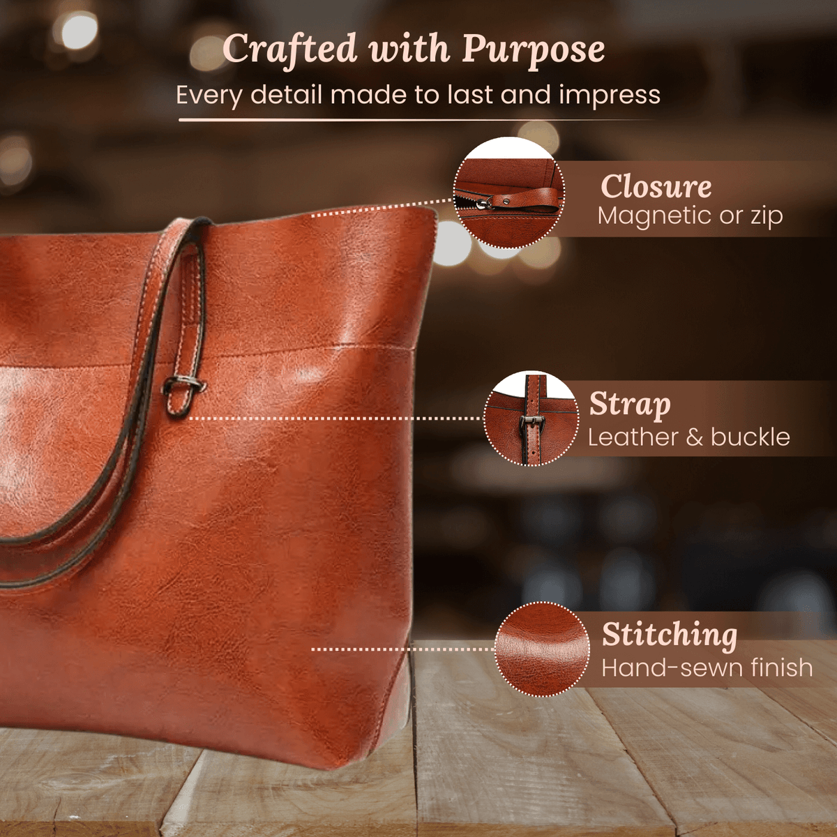 Ginevra’s Classic Tote | Τσάντα Ώμου