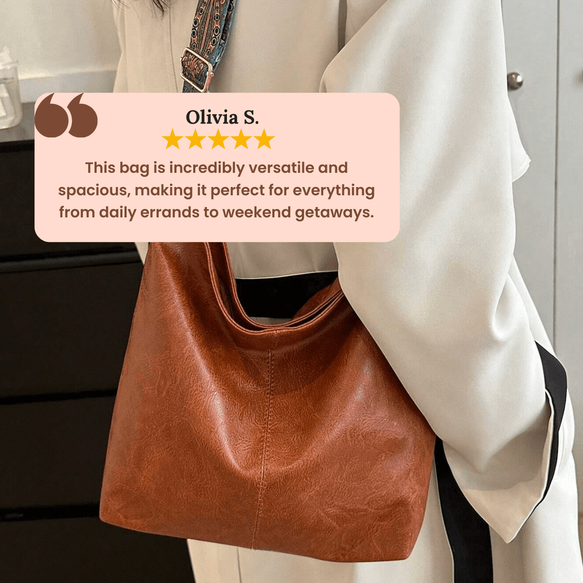 Alba’s Textured Carry | Τσάντα Ώμου