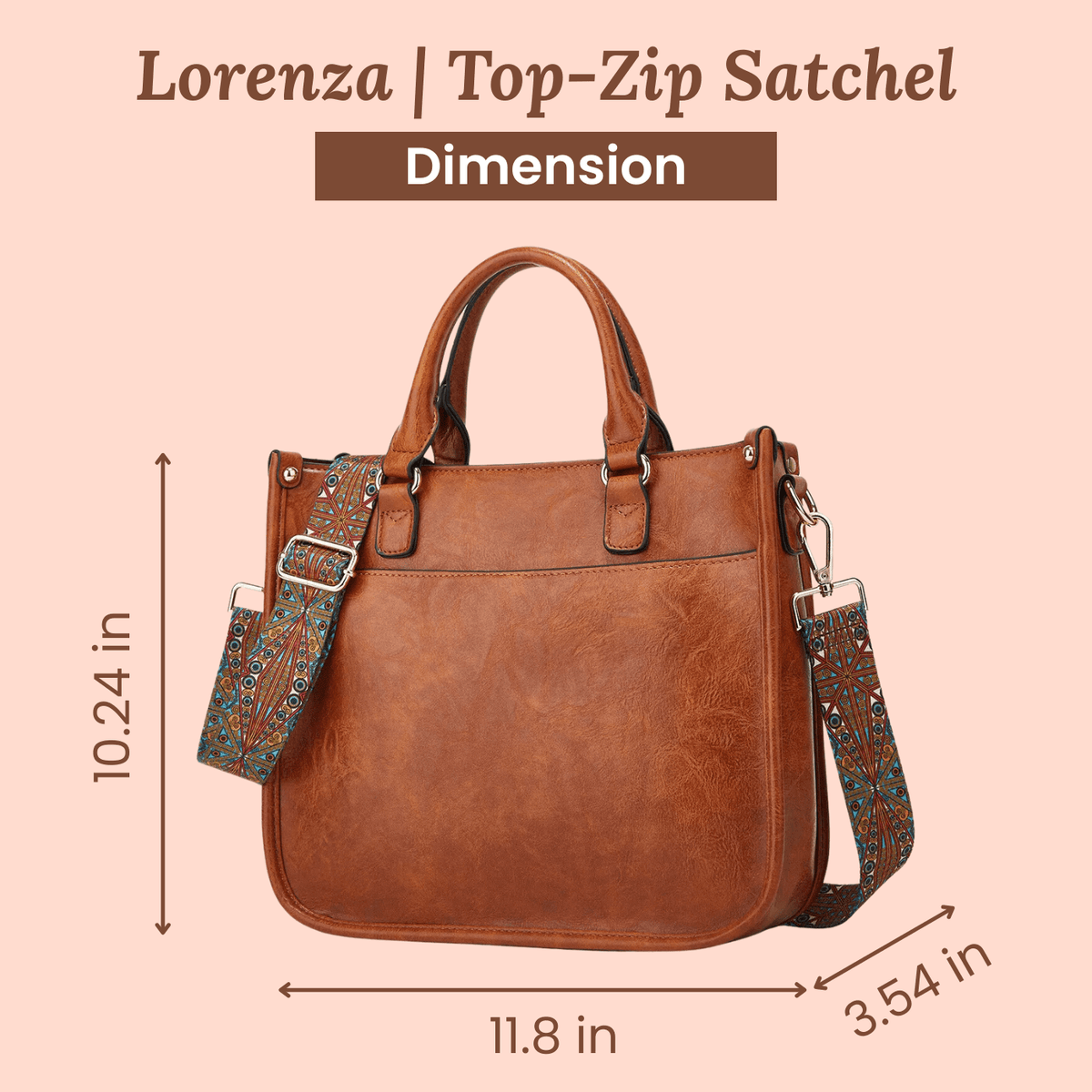 Τσάντα Χιαστί Irene's Pattern Strap