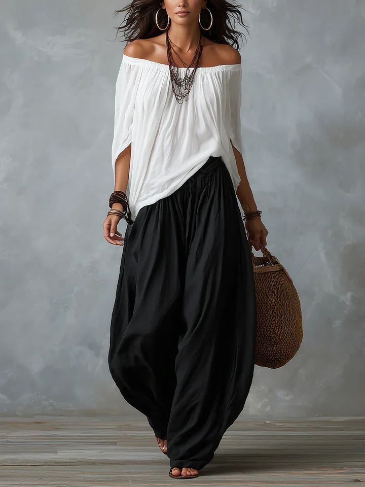 Clio | Effortless Off-Shoulder Two-Piece Set