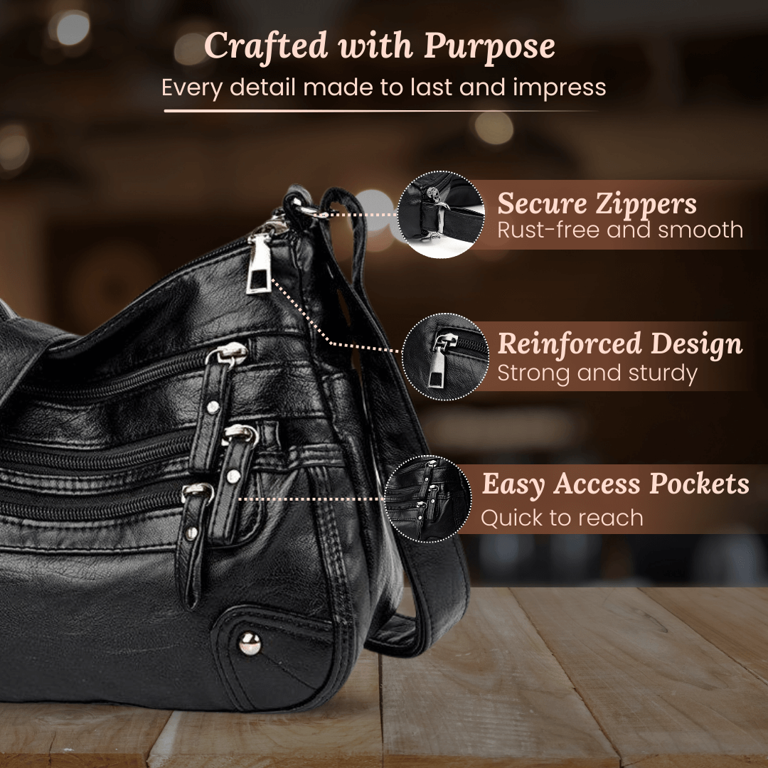 Τσάντα Ώμου Rosalia Multi-Zip Carry
