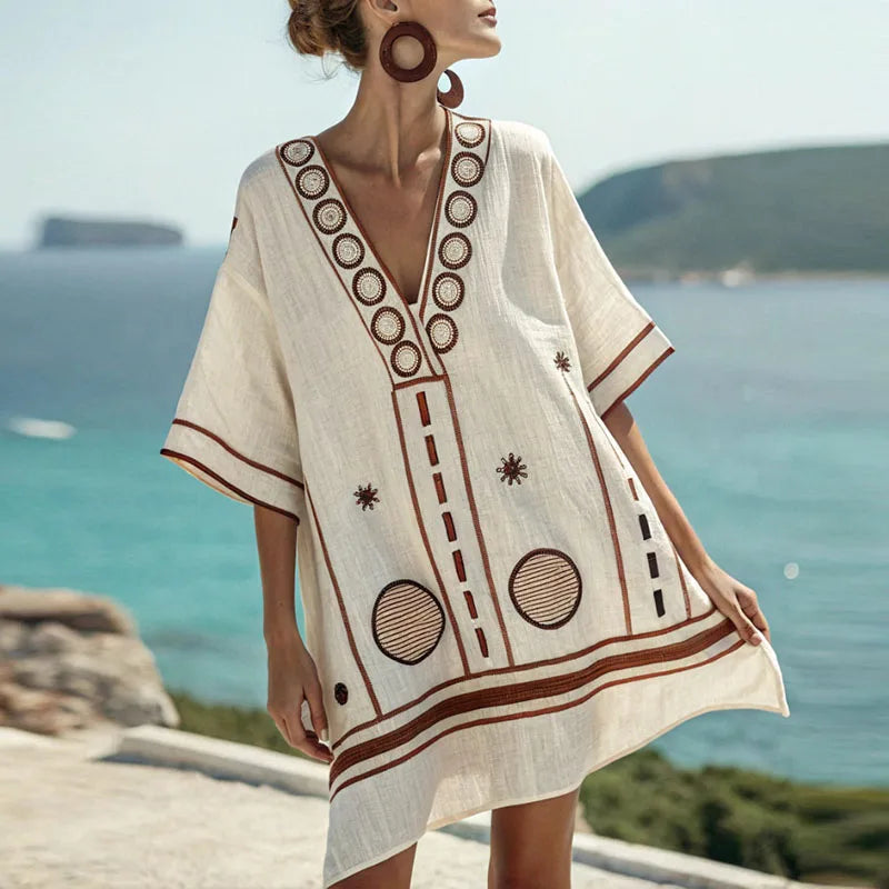 Gwen - Vestido de Playa Elegante y Cómodo para Días Calurosos