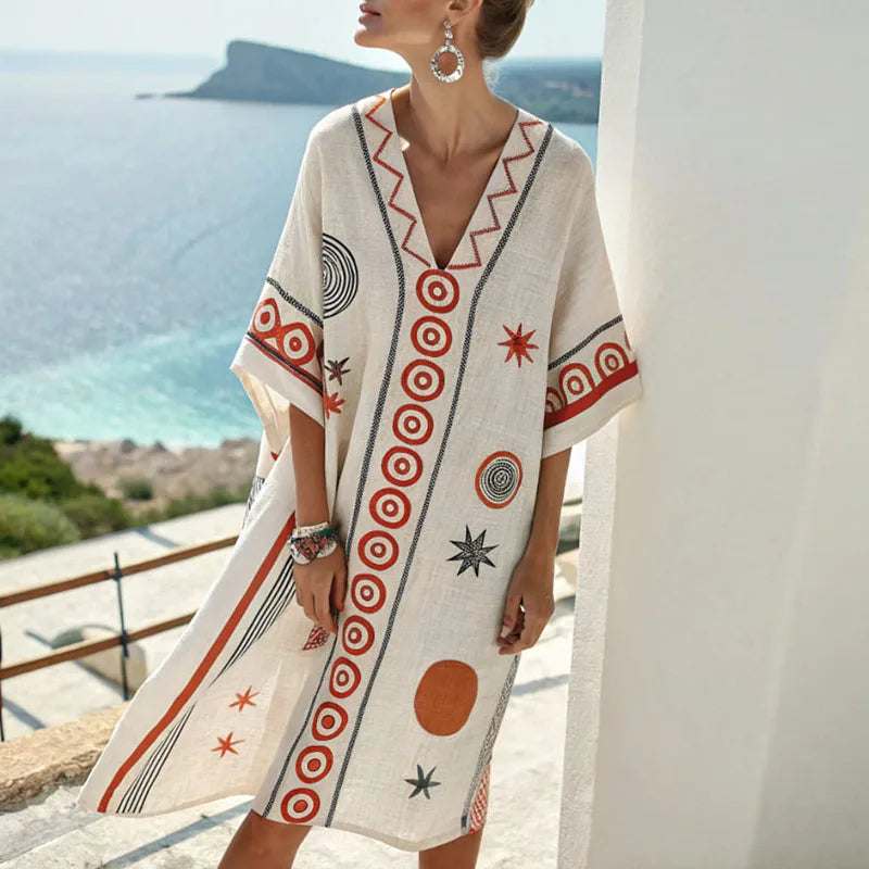 Vestido de Playa Elegante de Seda para Looks de Verano Inolvidables