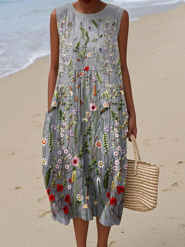 Cara™ | Abito Midi Wildflower