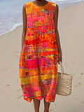 Faye™ | Vestito Midi Sunset