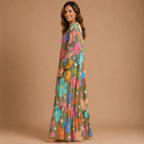 CORINNE | Vestido maxi con estampado floral