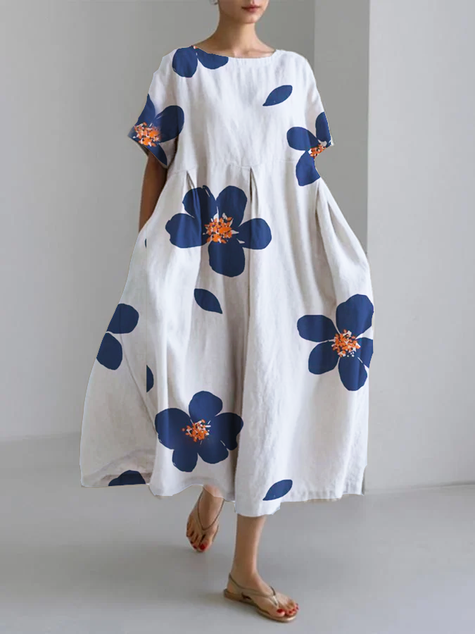 Novi floral καλοκαιρινό φόρεμα