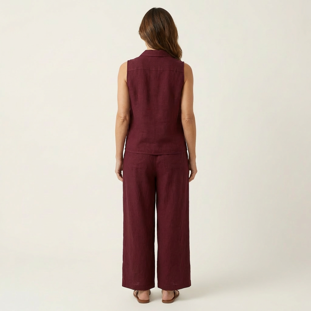 Twiila | Σετ Wrap-Top & Παντελόνι με φαρδιά μπατζάκια