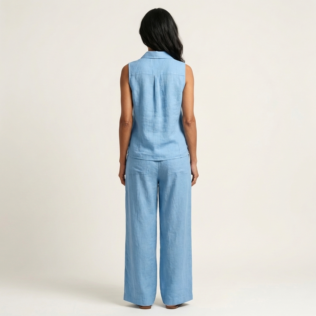 Twiila | Σετ Wrap-Top & Παντελόνι με φαρδιά μπατζάκια