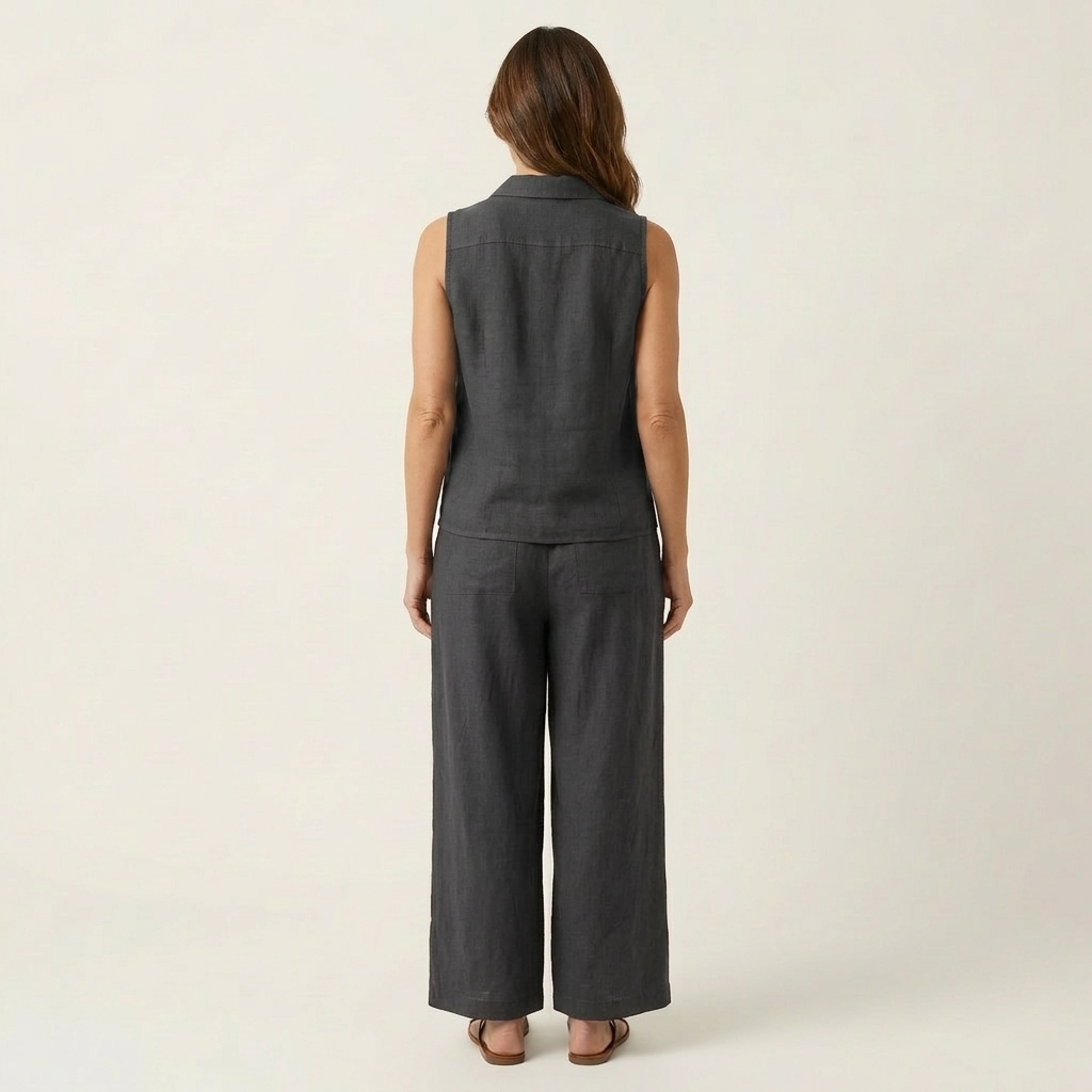 Twiila | Σετ Wrap-Top & Παντελόνι με φαρδιά μπατζάκια