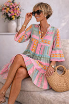 Lucy | Vestido Midi Fluido Estampado