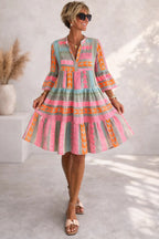 Lucy | Vestido Midi Fluido Estampado